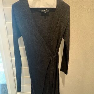 Wilfred Charcoal Long Sleeve Dress